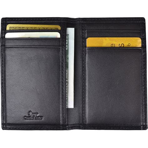 genuine leather rfid blocking card case compact wallet slim|rfid wallet.